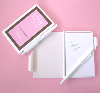Personalized Love Notes - Notebook Favors